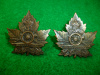 14-3, 3rd Siege Artillery Collar Badge Pair